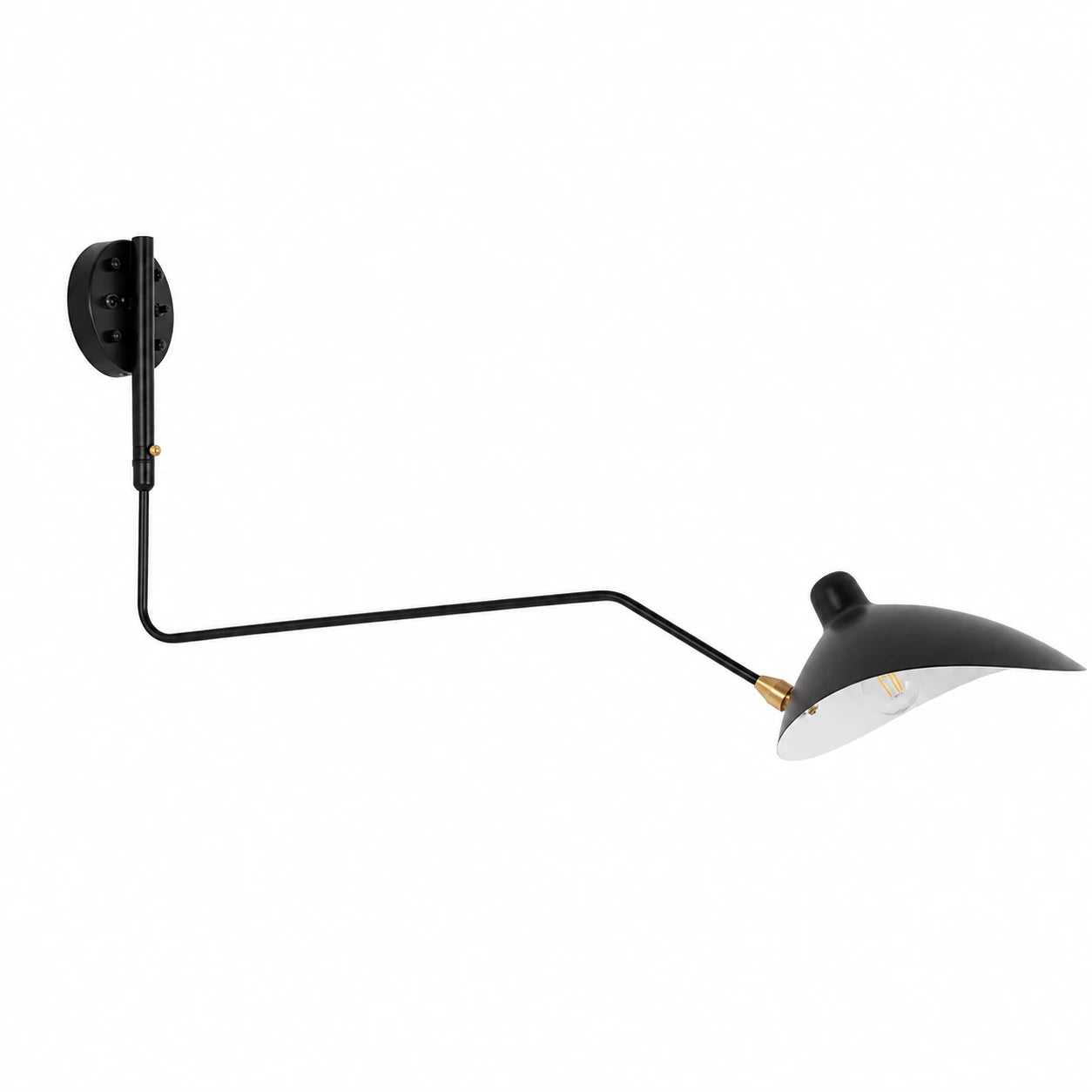 Adjustable Long-Arm Industrial Wall Lamp