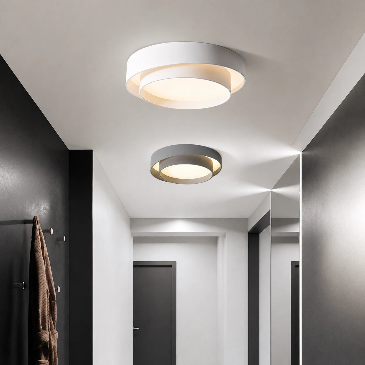 Modern Concentric Ring LED Flush Mount Ceiling Light
