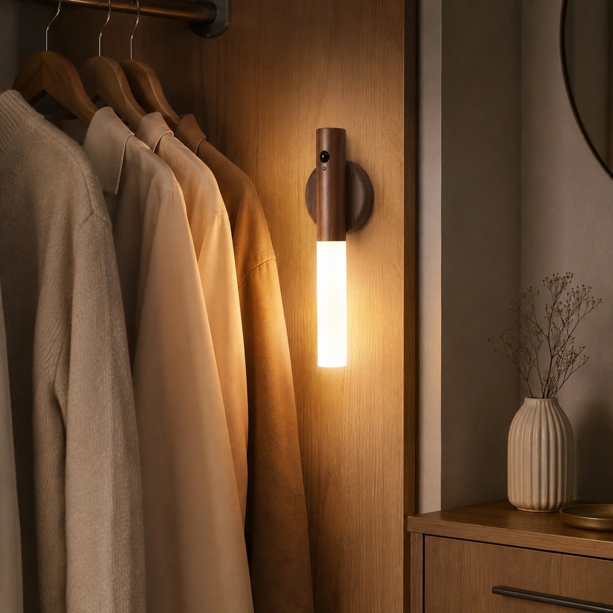 Rechargeable Motion Sensor Wall Light with Magnetic Base