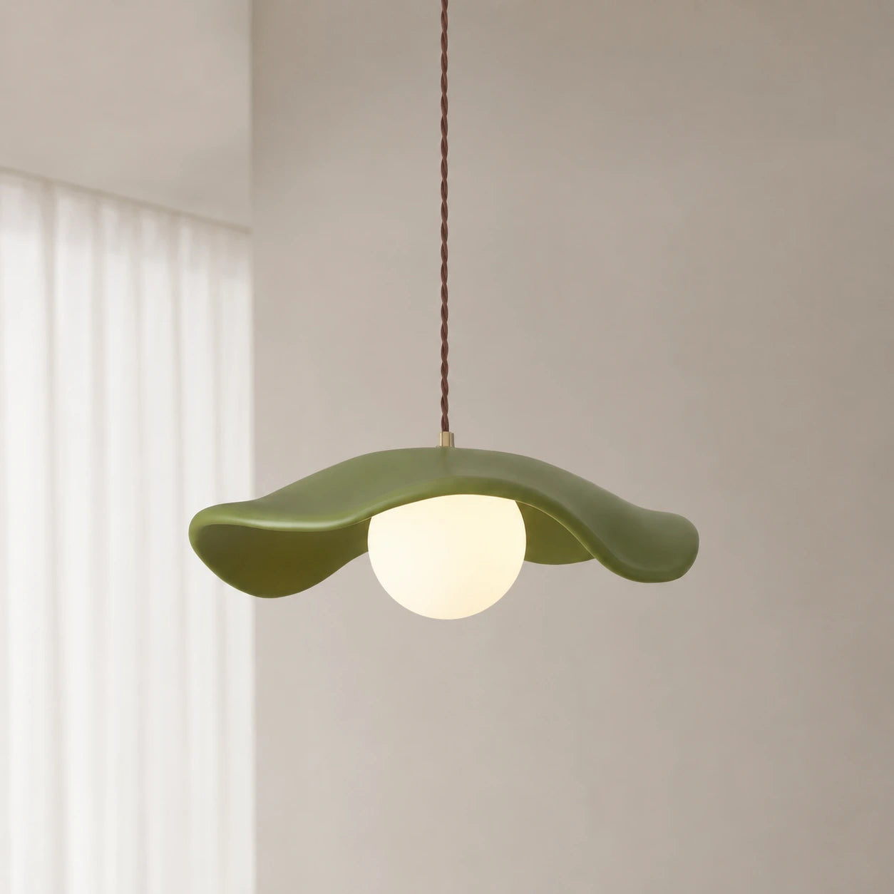 Sculptural Wabi-Sabi Pendant Light