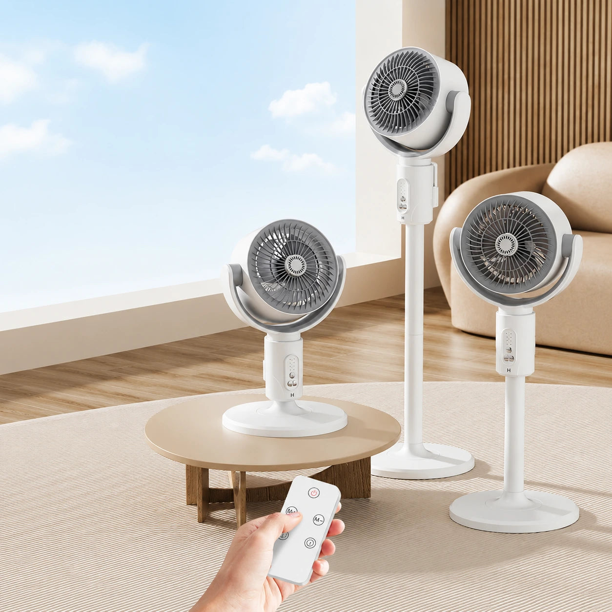 Rechargeable Oscillating Stand Fan