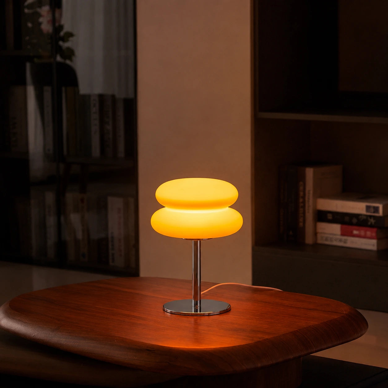 Retro Double-Dome Glass Table Lamp