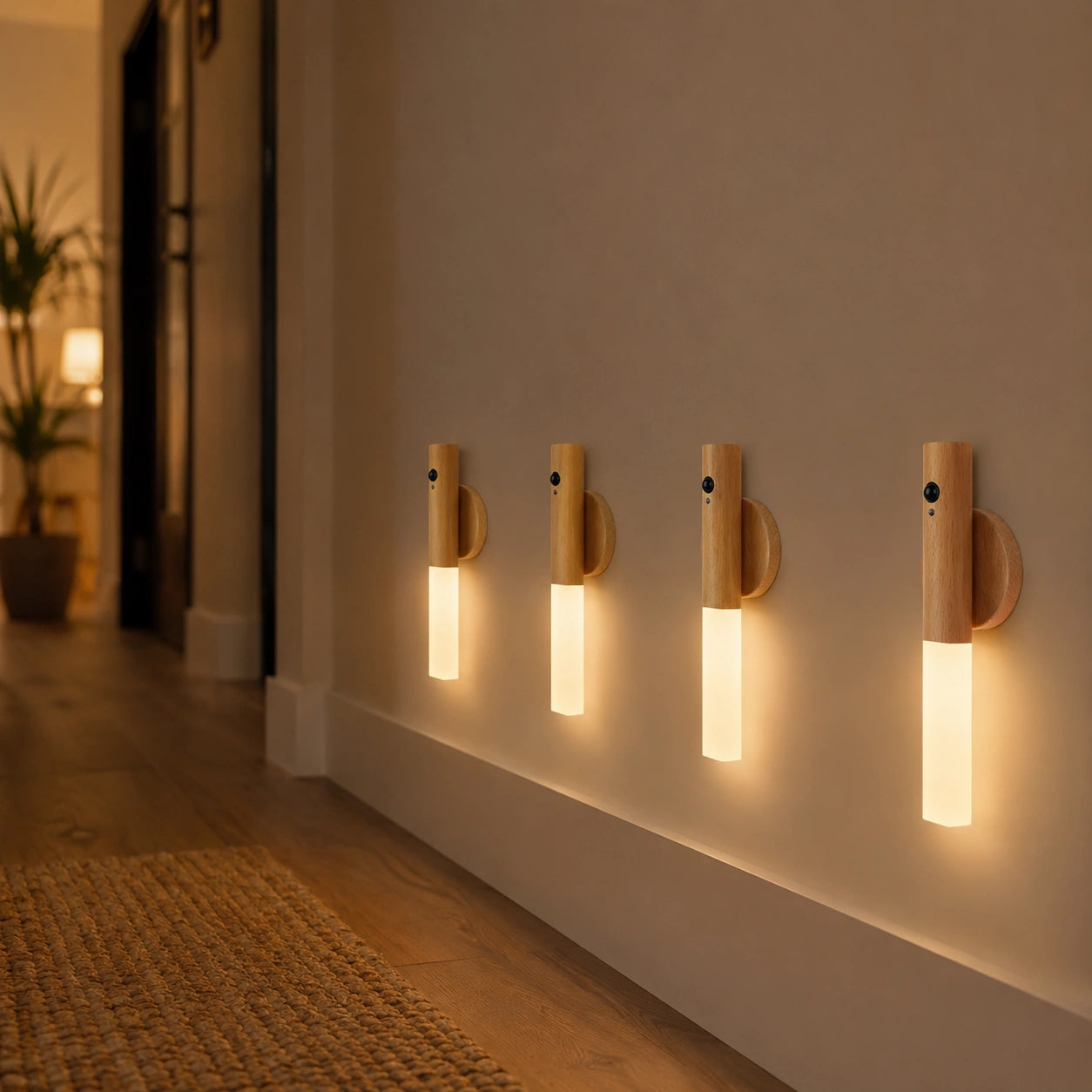 Rechargeable Motion Sensor Wall Light with Magnetic Base