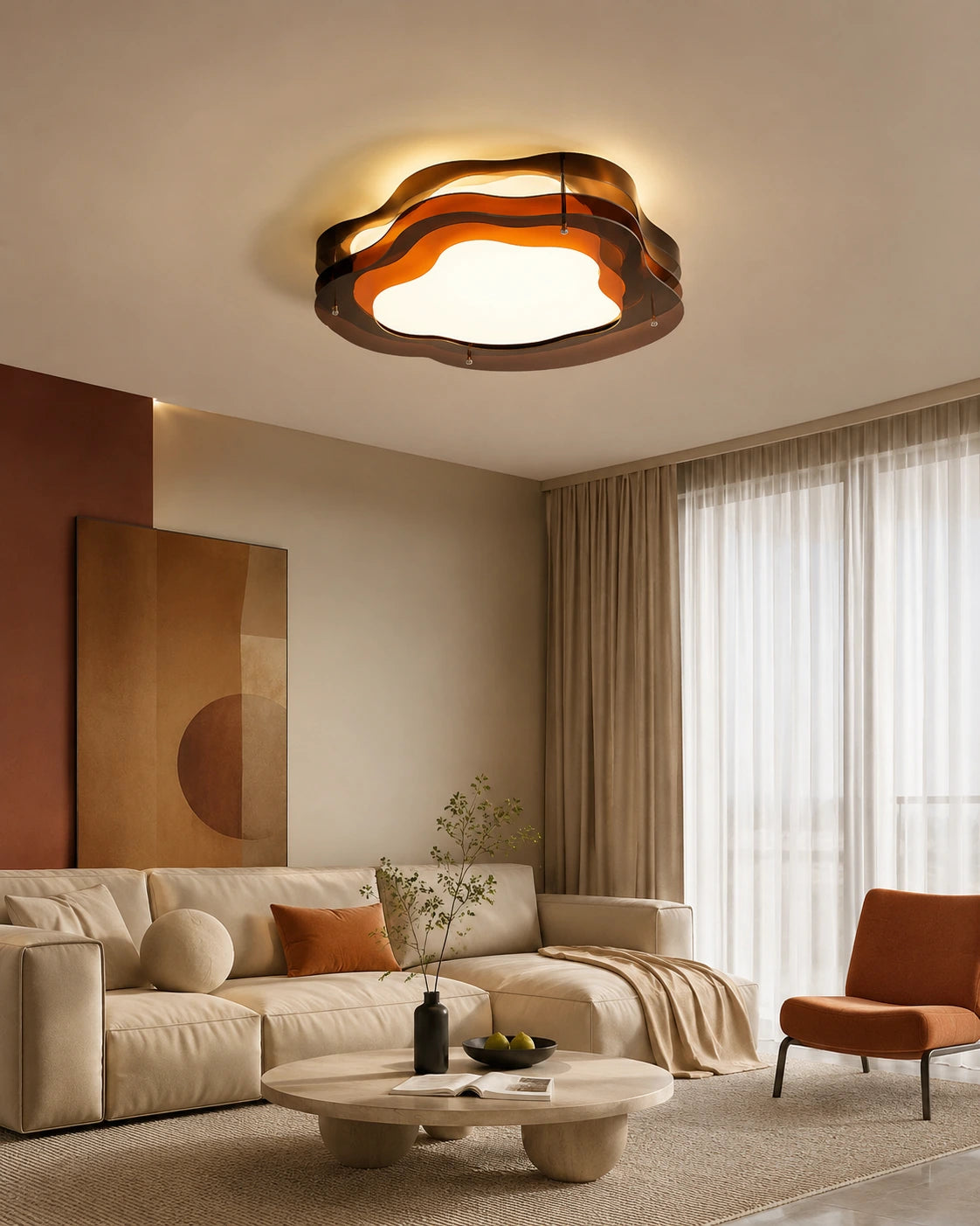 Cloud-Shaped Full-Spectrum LED Ceiling Light