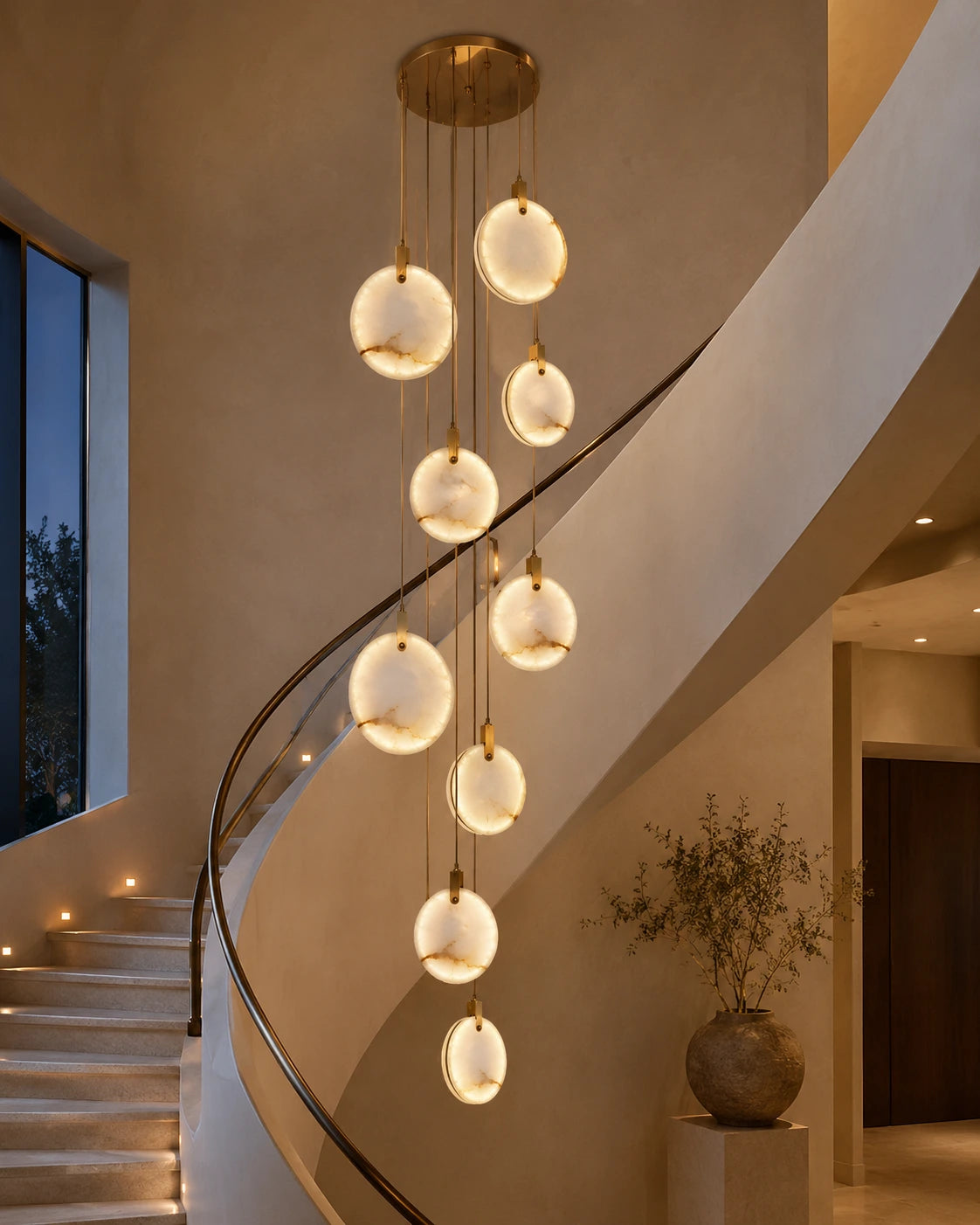 Luxury LED Disc Chandelier