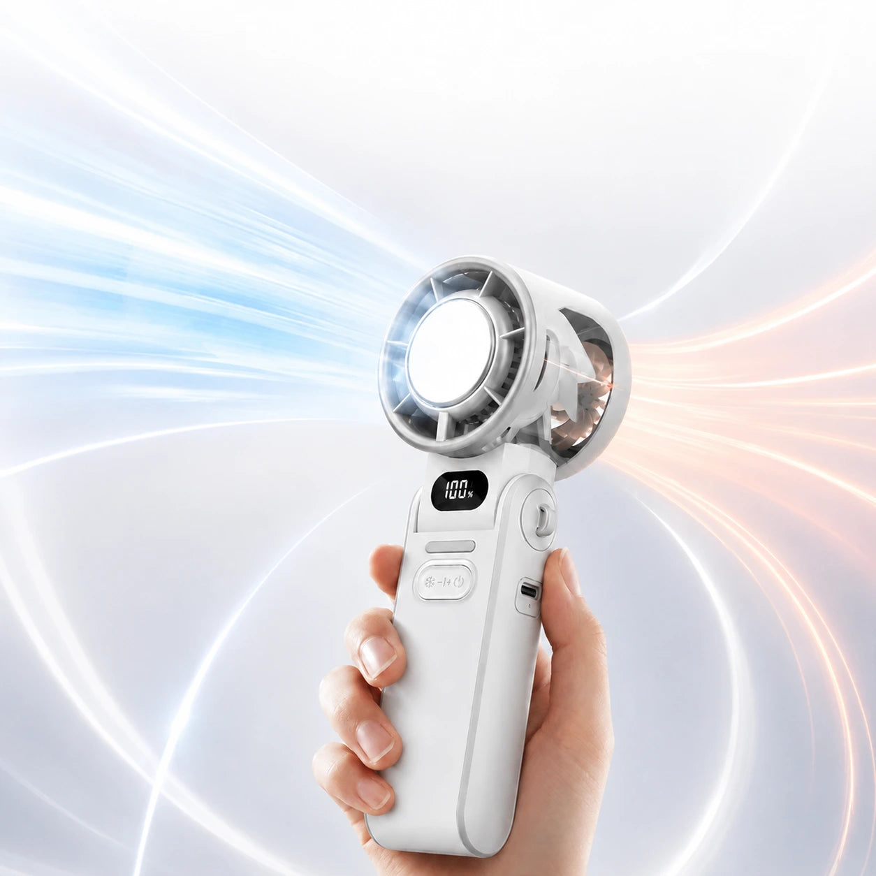 Portable Handheld Fan 3600mAh Rechargeable with 100 Speeds