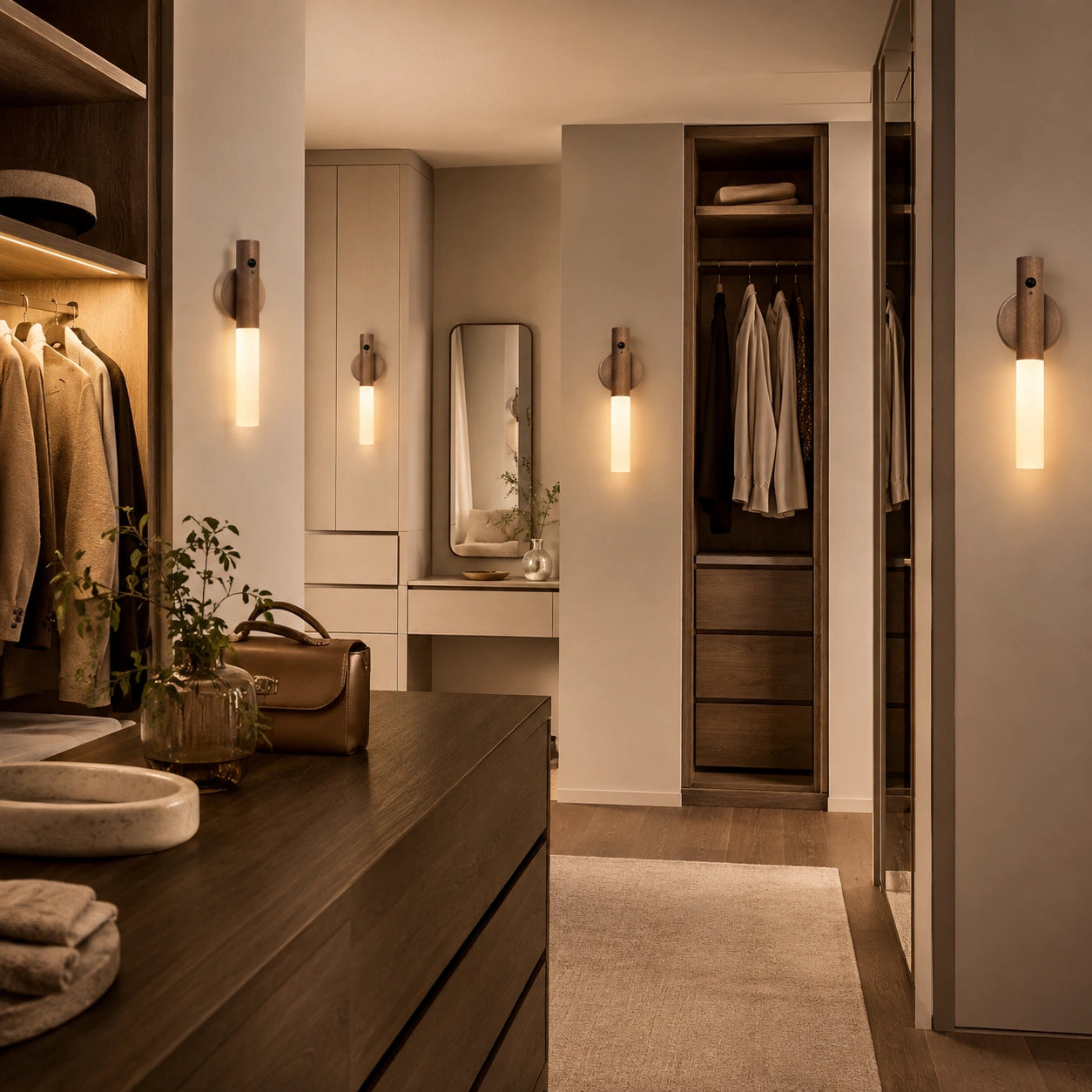 Rechargeable Motion Sensor Wall Light with Magnetic Base
