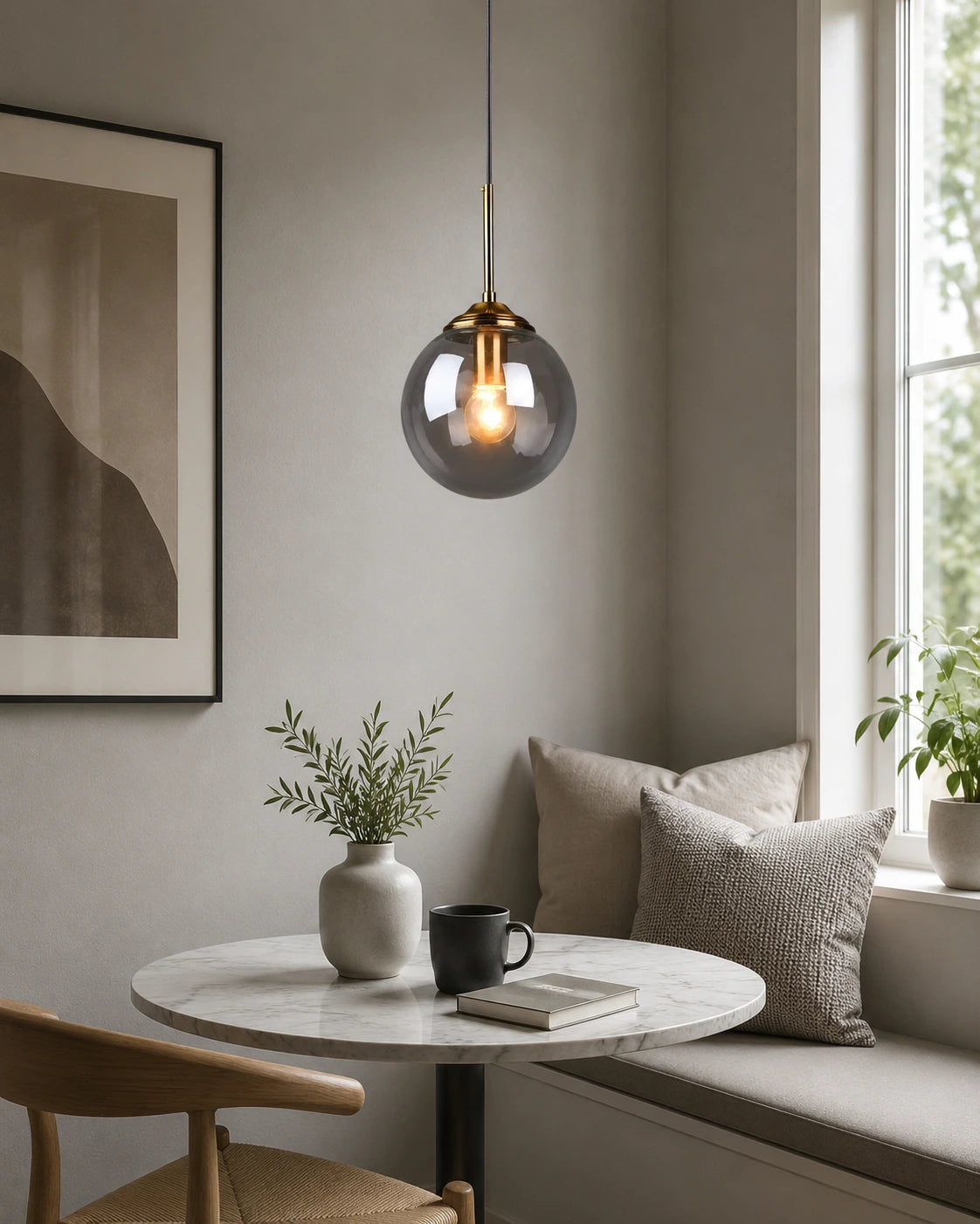 Modern Globe Glass Pendant Light