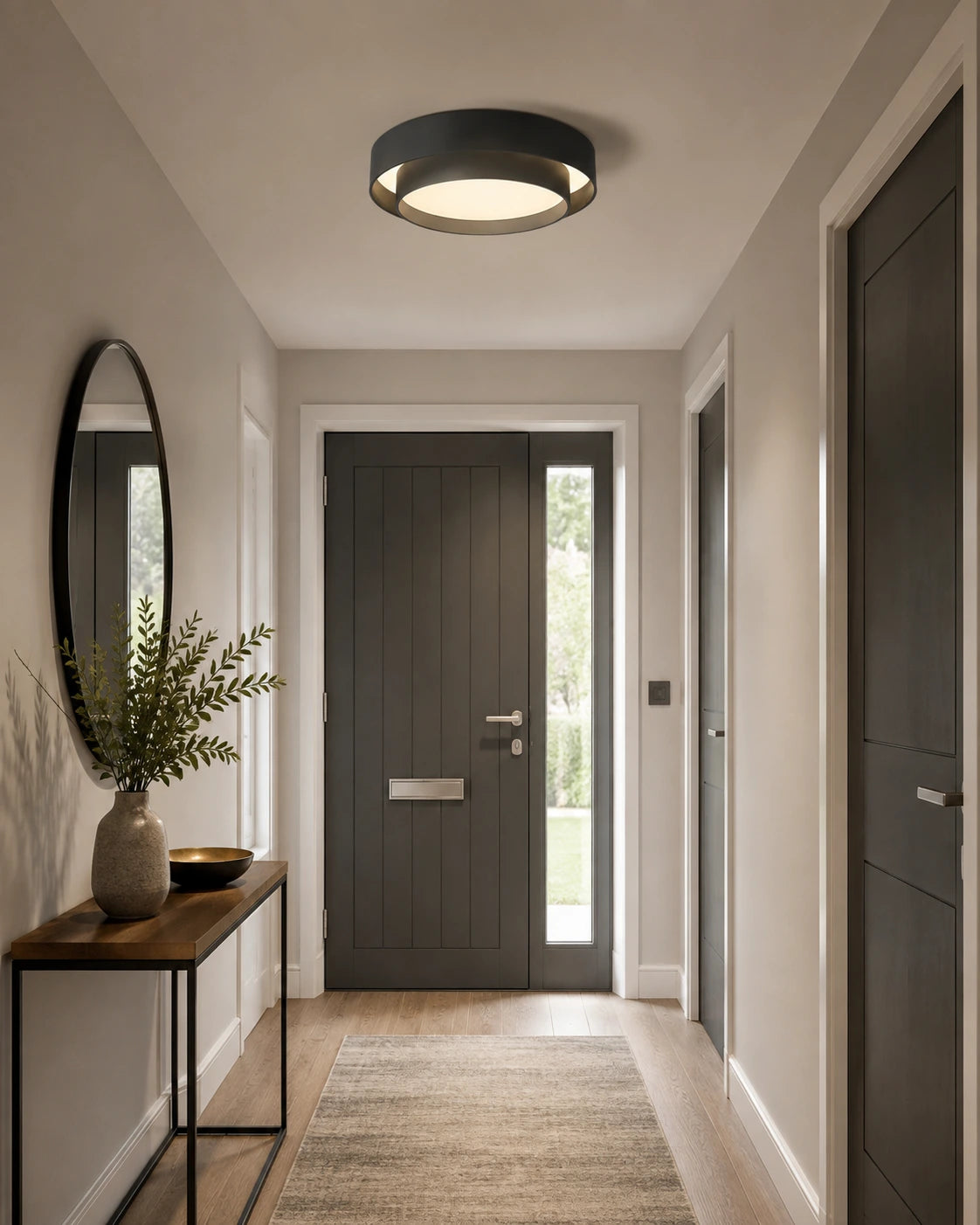 Modern Concentric Ring LED Flush Mount Ceiling Light