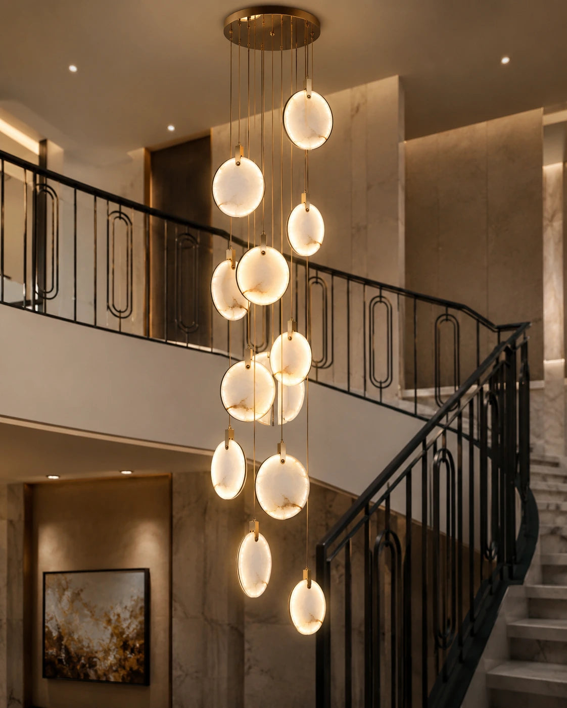 Luxury LED Disc Chandelier