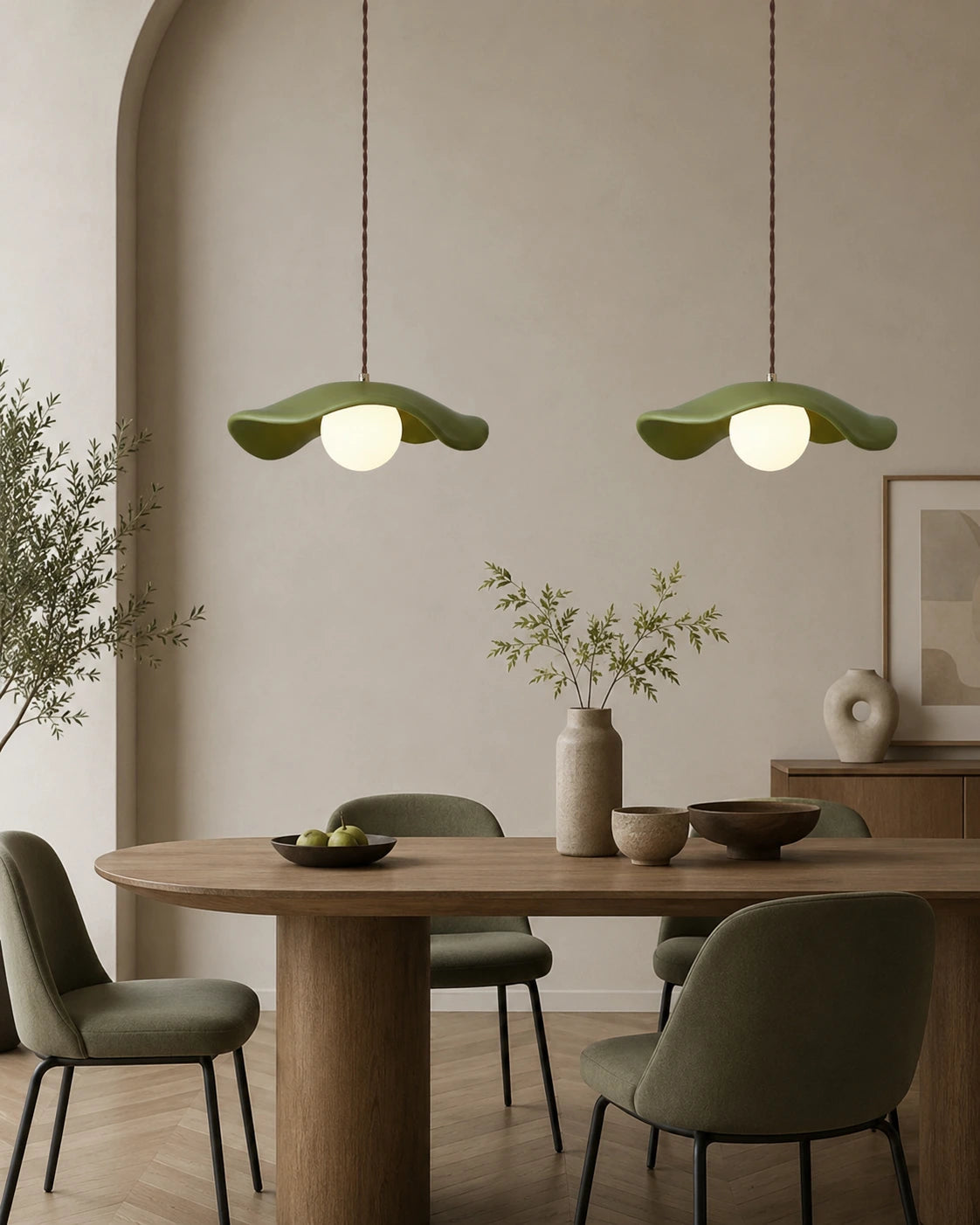Sculptural Wabi-Sabi Pendant Light