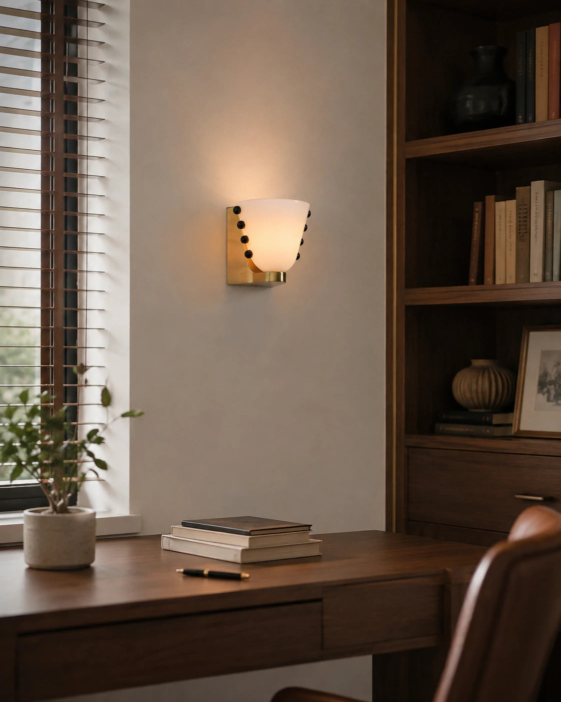 French Minimalist Glass Wall Light