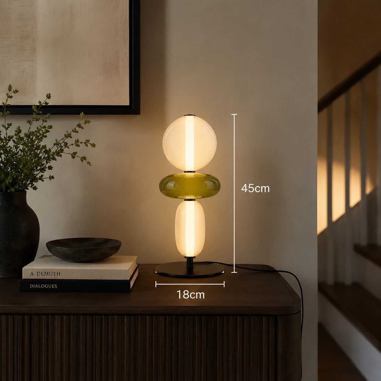Modern Stained Glass LED Table & Floor Lamp