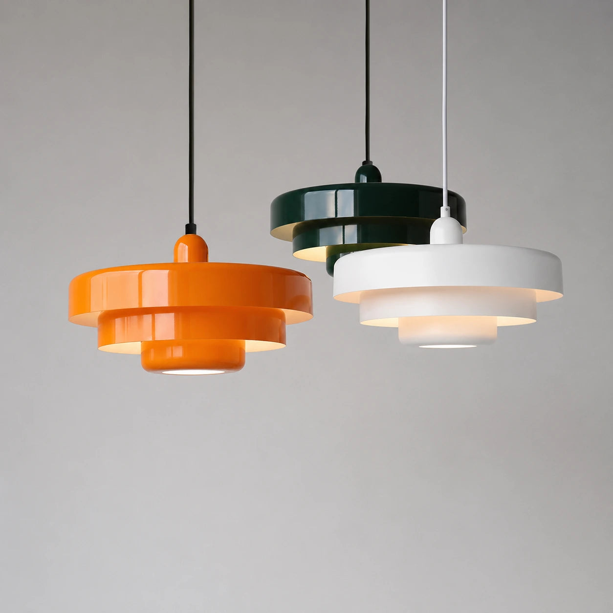 Retro Layered Disc Pendant Light
