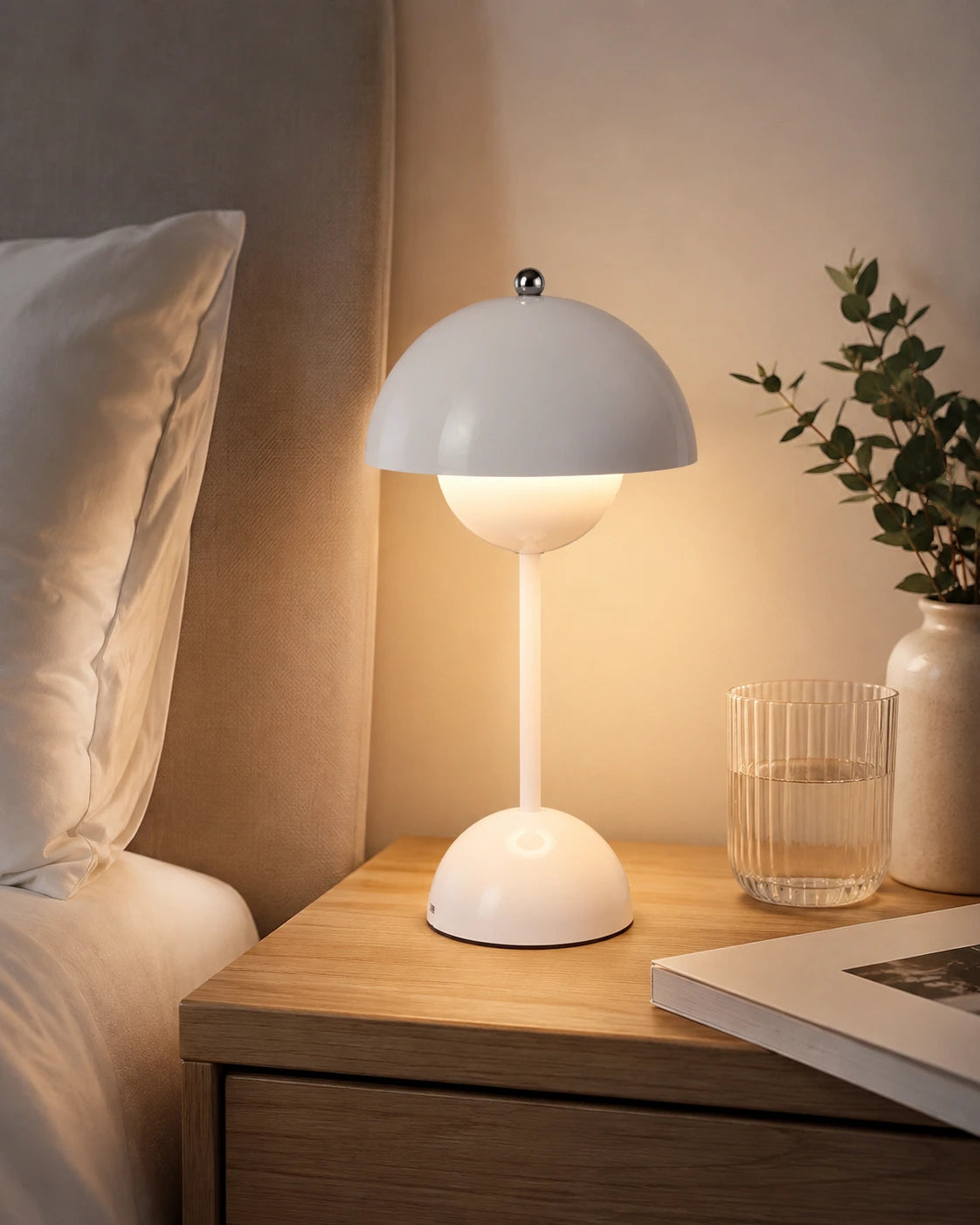 Rechargeable Mushroom LED Table Lamp