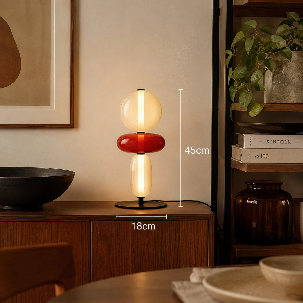 Modern Stained Glass LED Table & Floor Lamp