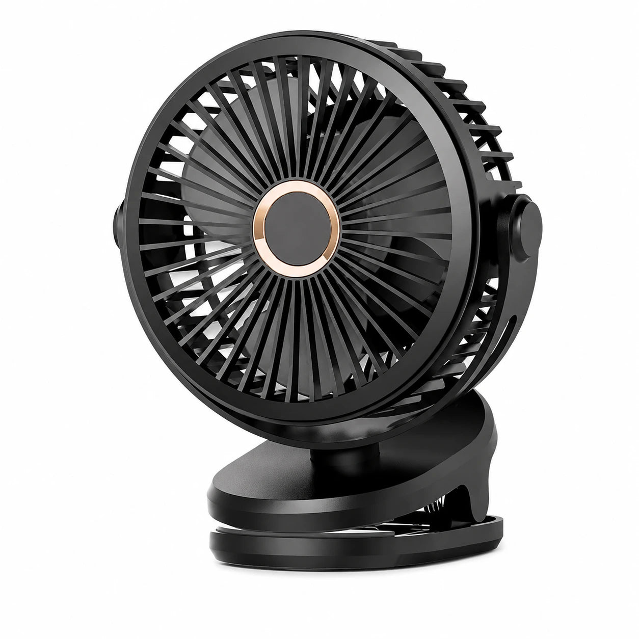 Portable USB Rechargeable Table Clip Fan 10000mAh with 360° Rotation & 4 Speeds