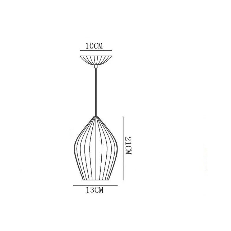 Ribbed Ceramic Pendant Light