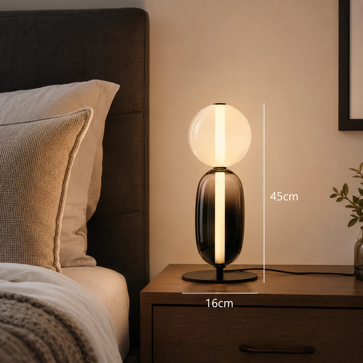 Modern Stained Glass LED Table & Floor Lamp