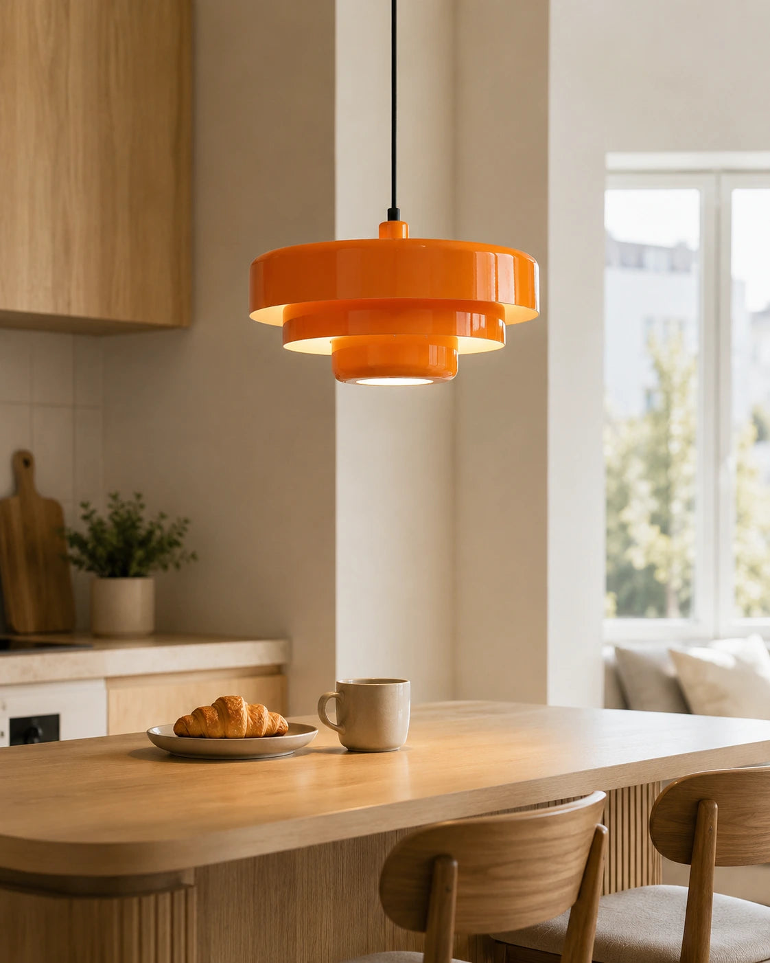 Retro Layered Disc Pendant Light