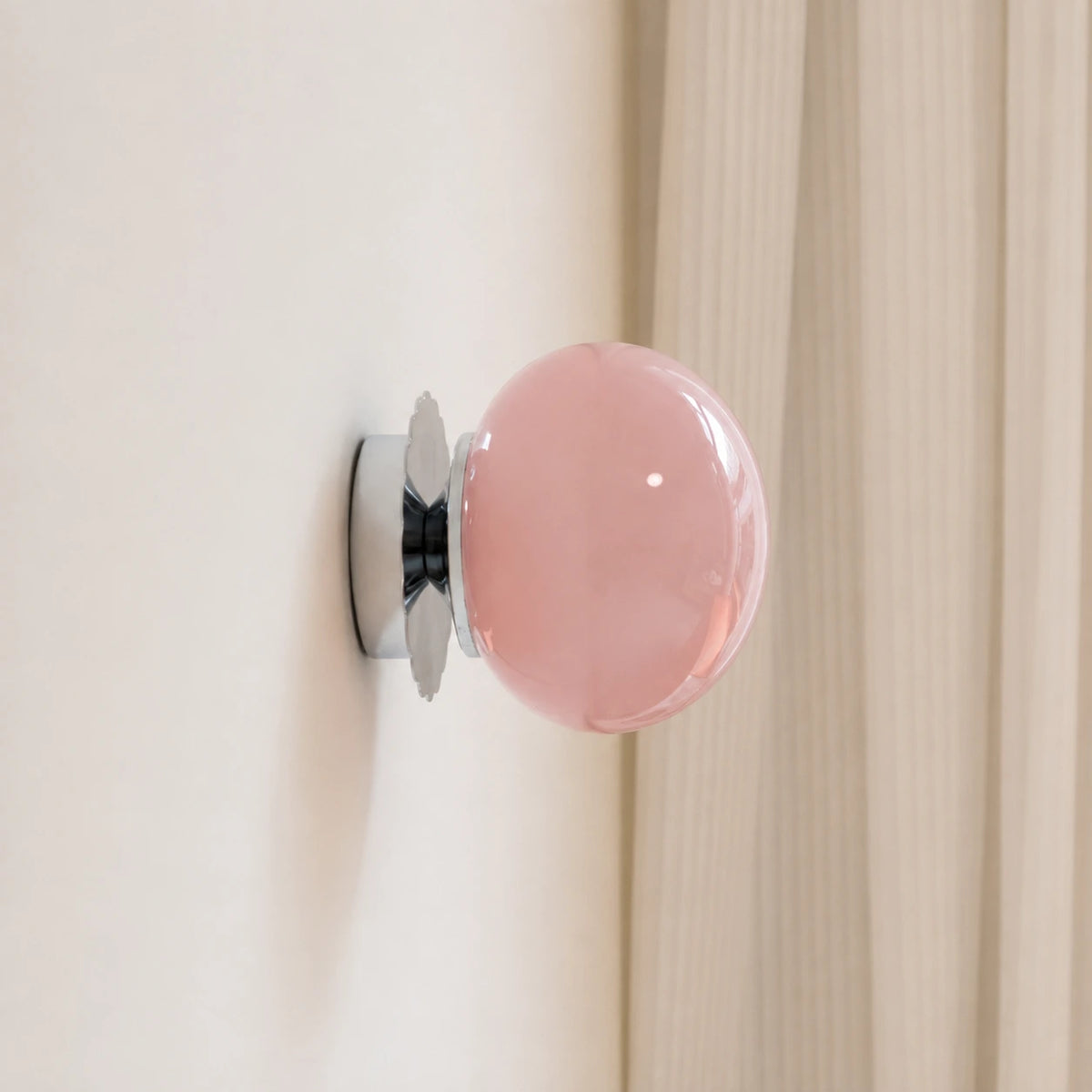 Vintage Opal Glass Globe Wall Light