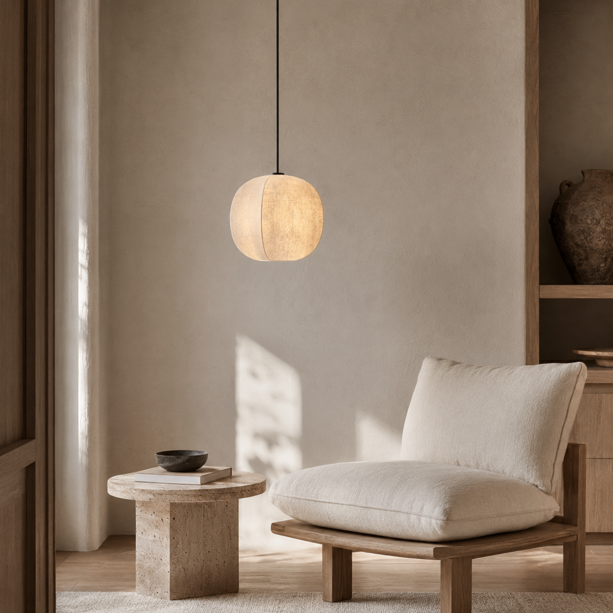 Wabi Sabi Silk LED Pendant Light