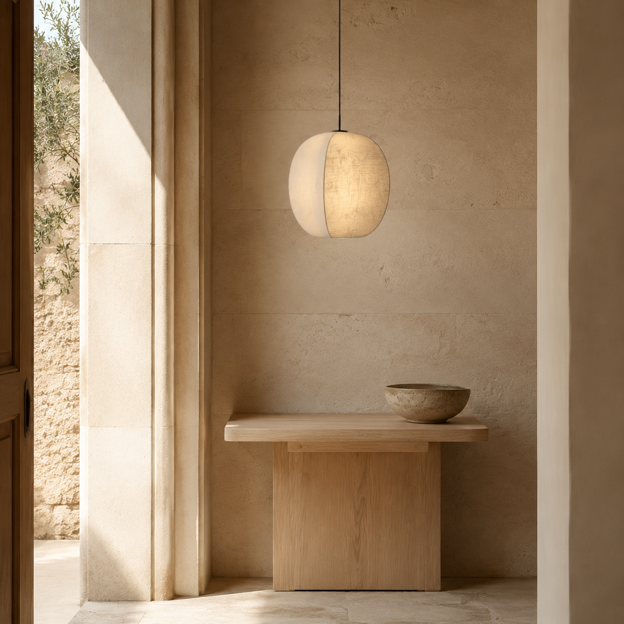 Wabi Sabi Silk LED Pendant Light