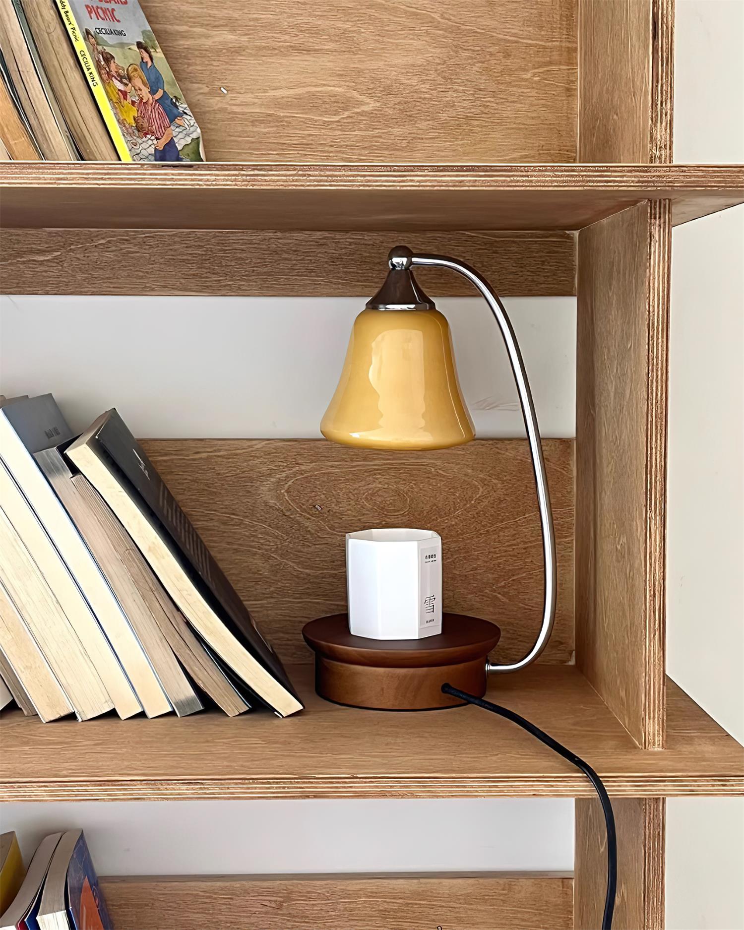 Jaro Candle Warmer Lamp – Nordic Metal Shade – Wax Melting Design