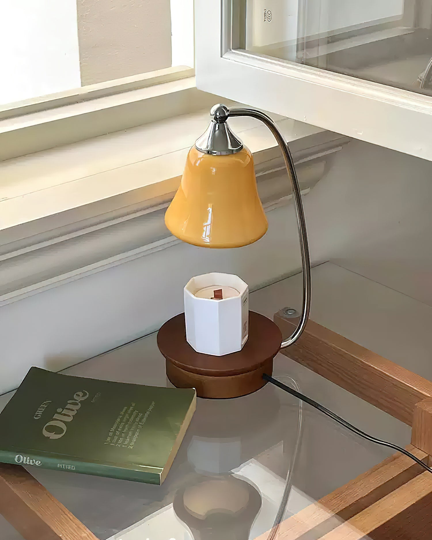 Jaro Candle Warmer Lamp – Nordic Metal Shade – Wax Melting Design