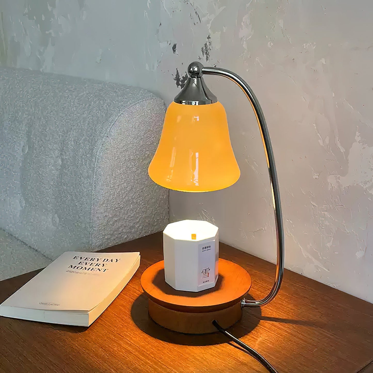 Jaro Candle Warmer Lamp – Nordic Metal Shade – Wax Melting Design