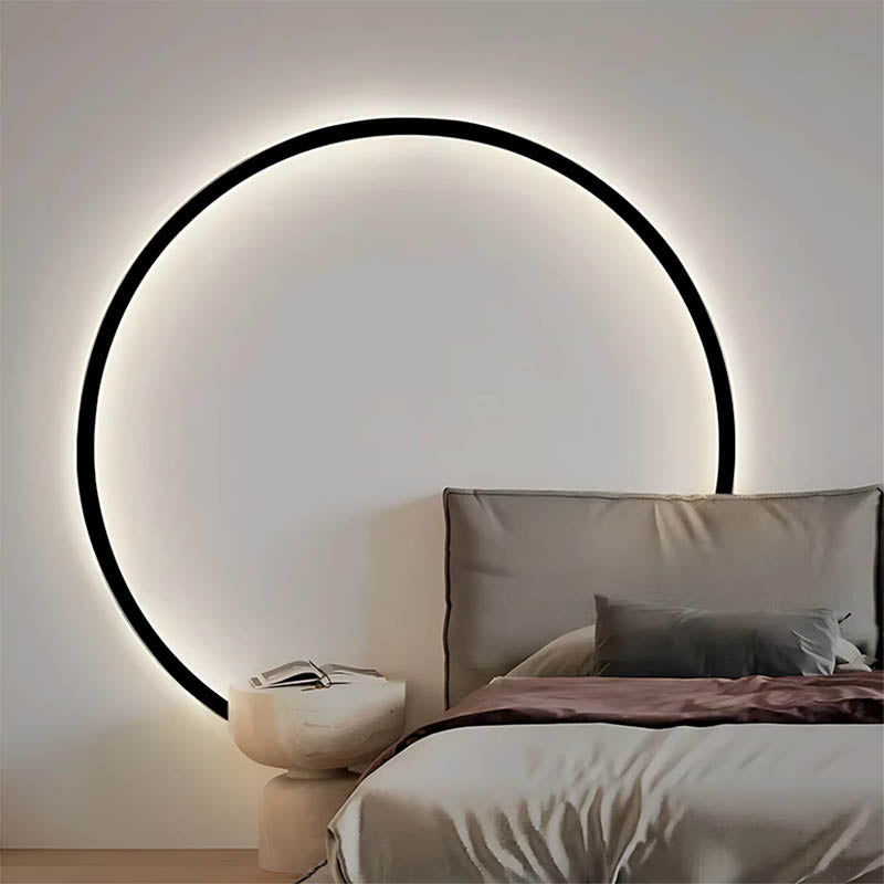 Ring LED Wall Sconce – USB Charging Modern Nordic – Bedroom Hallway
