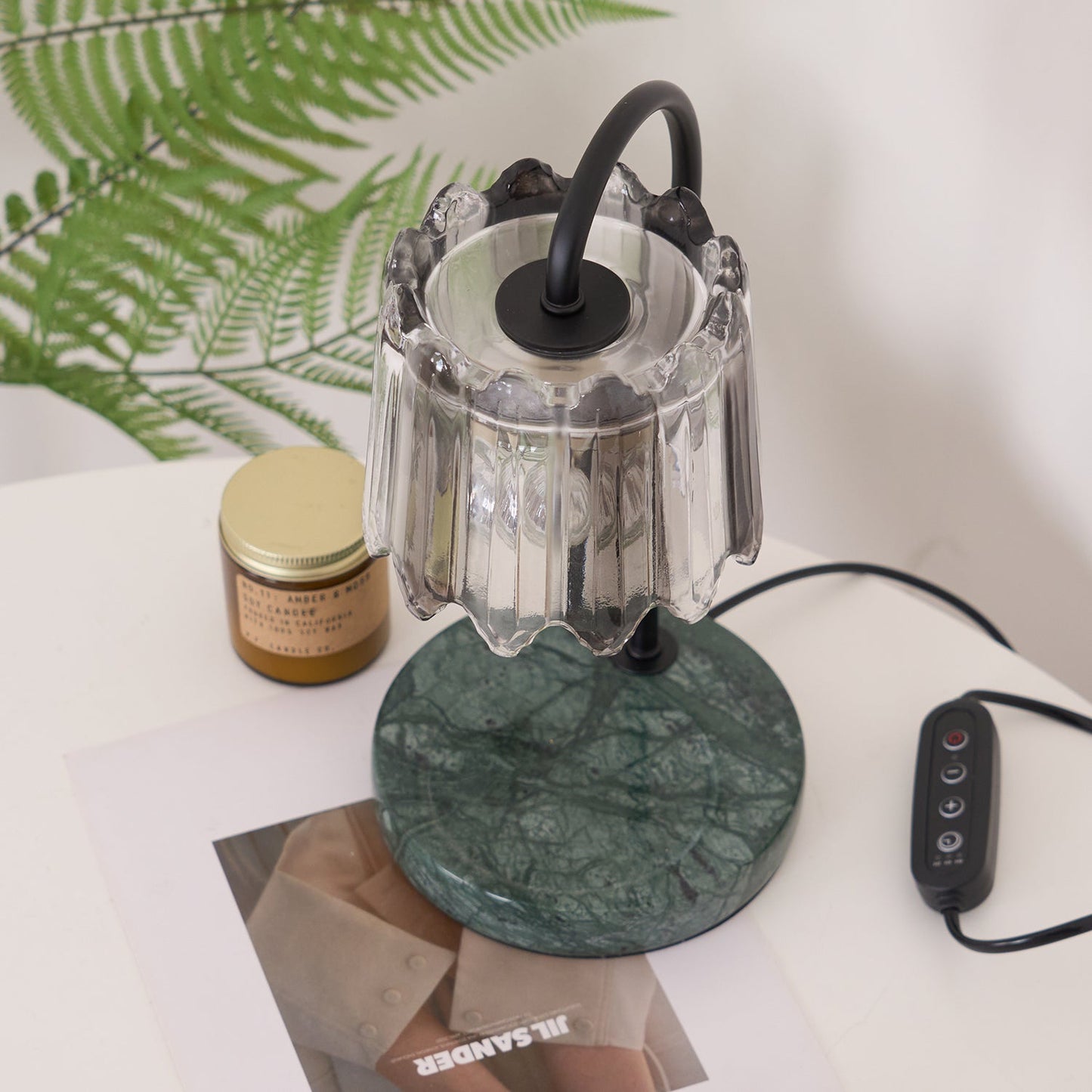 Kynzo Candle Warmer Lamp – Regal Brass Finish – Wax Melter Lighting