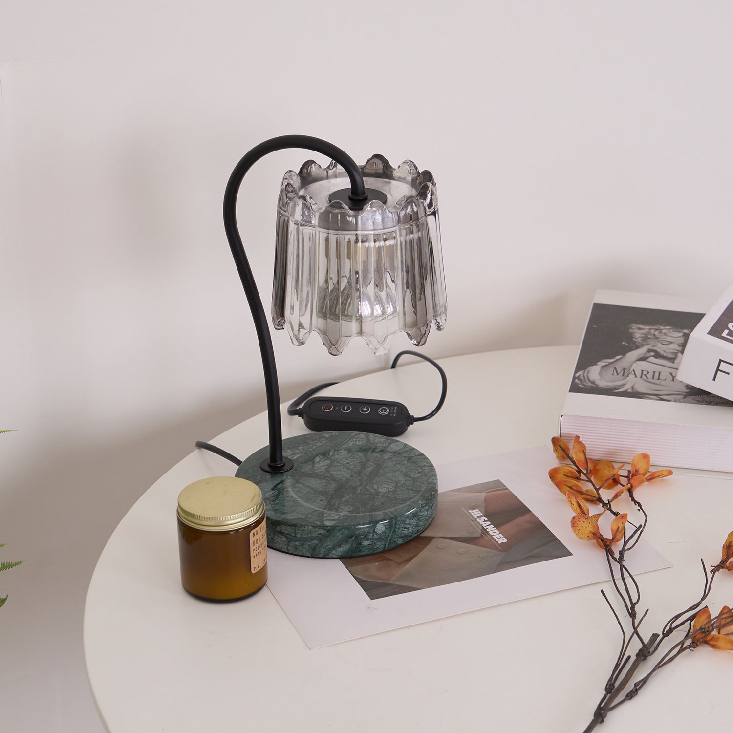 Kynzo Candle Warmer Lamp – Regal Brass Finish – Wax Melter Lighting