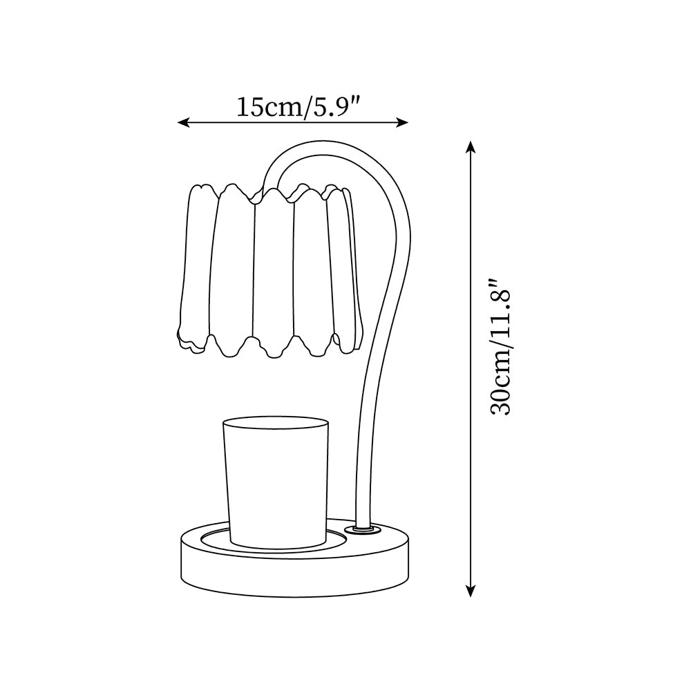 Kynzo Candle Warmer Lamp – Regal Brass Finish – Wax Melter Lighting
