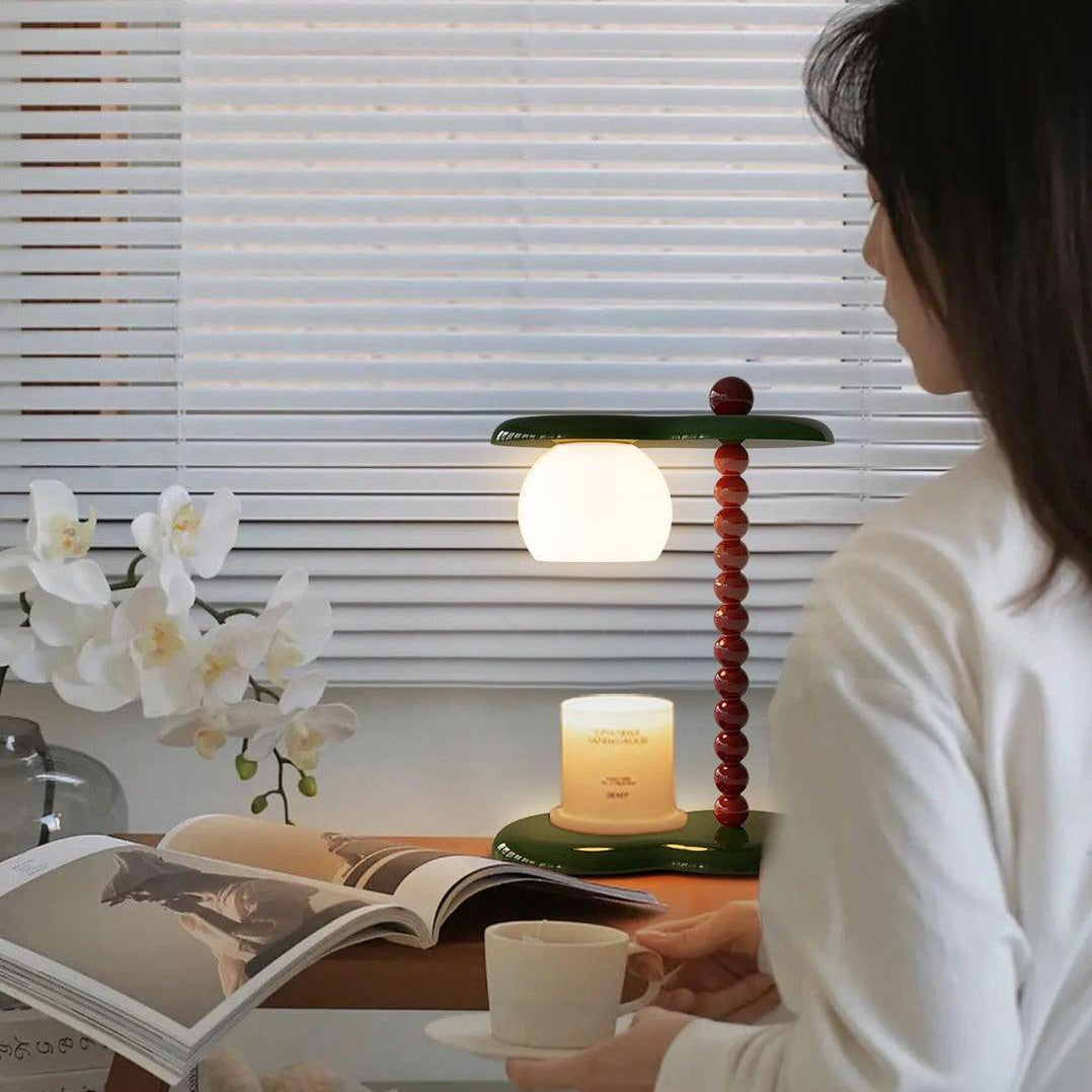 Kiyora Candle Warmer Lamp – Minimal Japanese Style – Wood Base