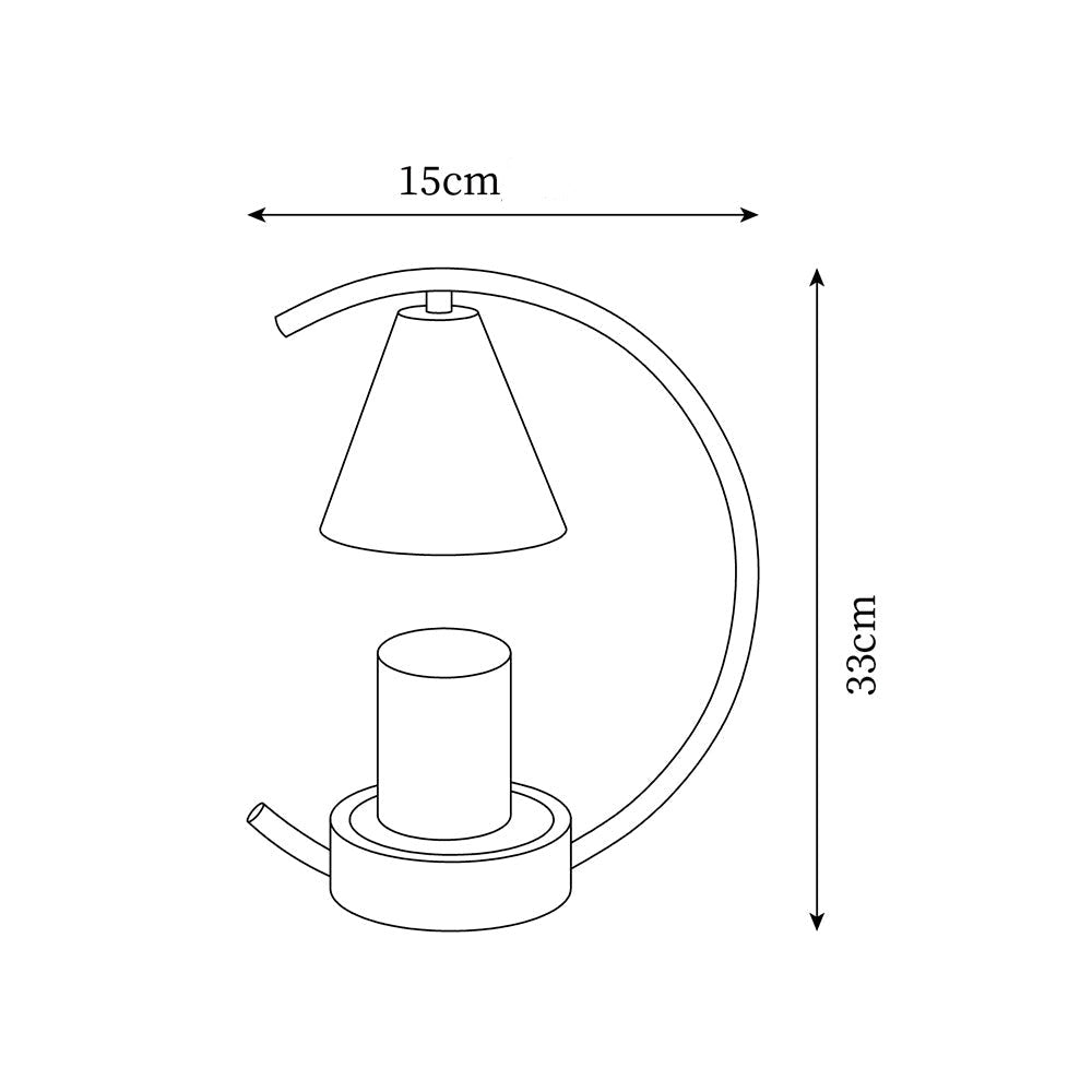 Kizza Candle Warmer Lamp – Pastel Decorative Shade – Candle Wax Melter