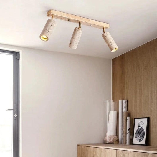Contemporary Adjustable Led Natural Stone Ceiling Light
