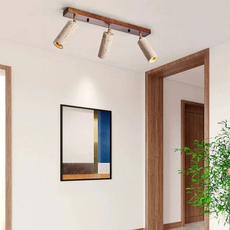 Contemporary Adjustable Led Natural Stone Ceiling Light