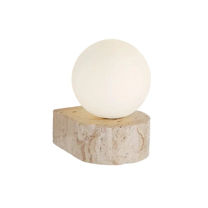 Contemporary Textured Natural Stone Handcrafted Wall Sconce