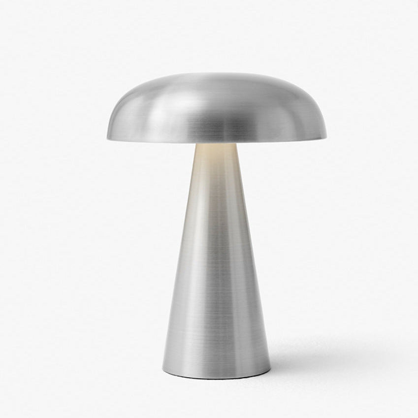 Modern Mushroom LED Table Lamp – Cordless Rechargeable Iron for Bedroom & Living Room