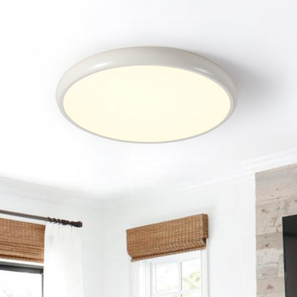Minimalist Modern LED Flush Mount Wood Grain Ceiling Light