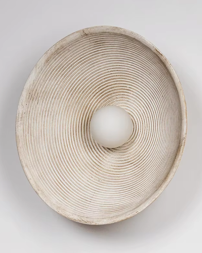 Sculptural Modern Natural Resin Indoor Ambient Lighting Wall lamp