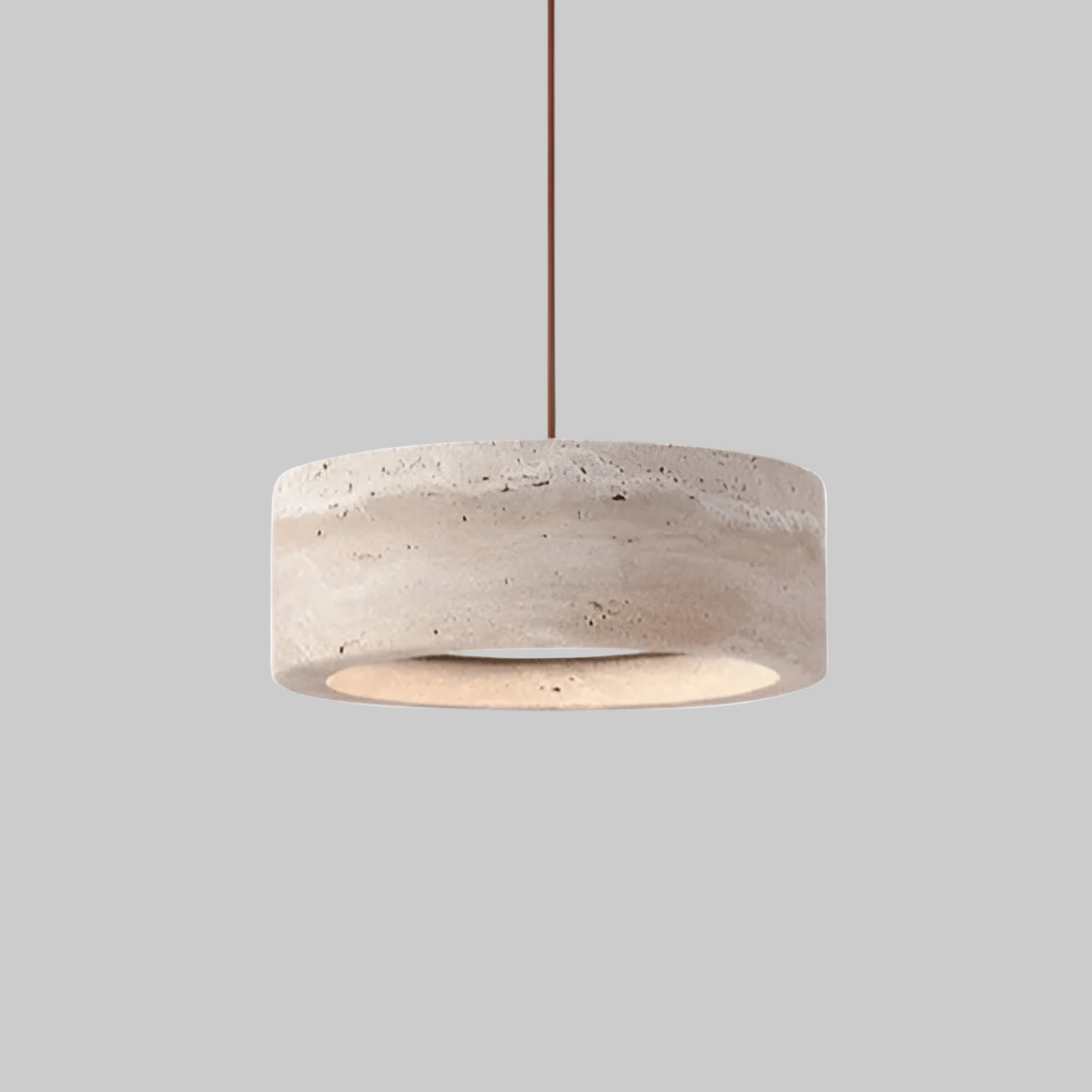 Natural Travertine Stone Pendant Light