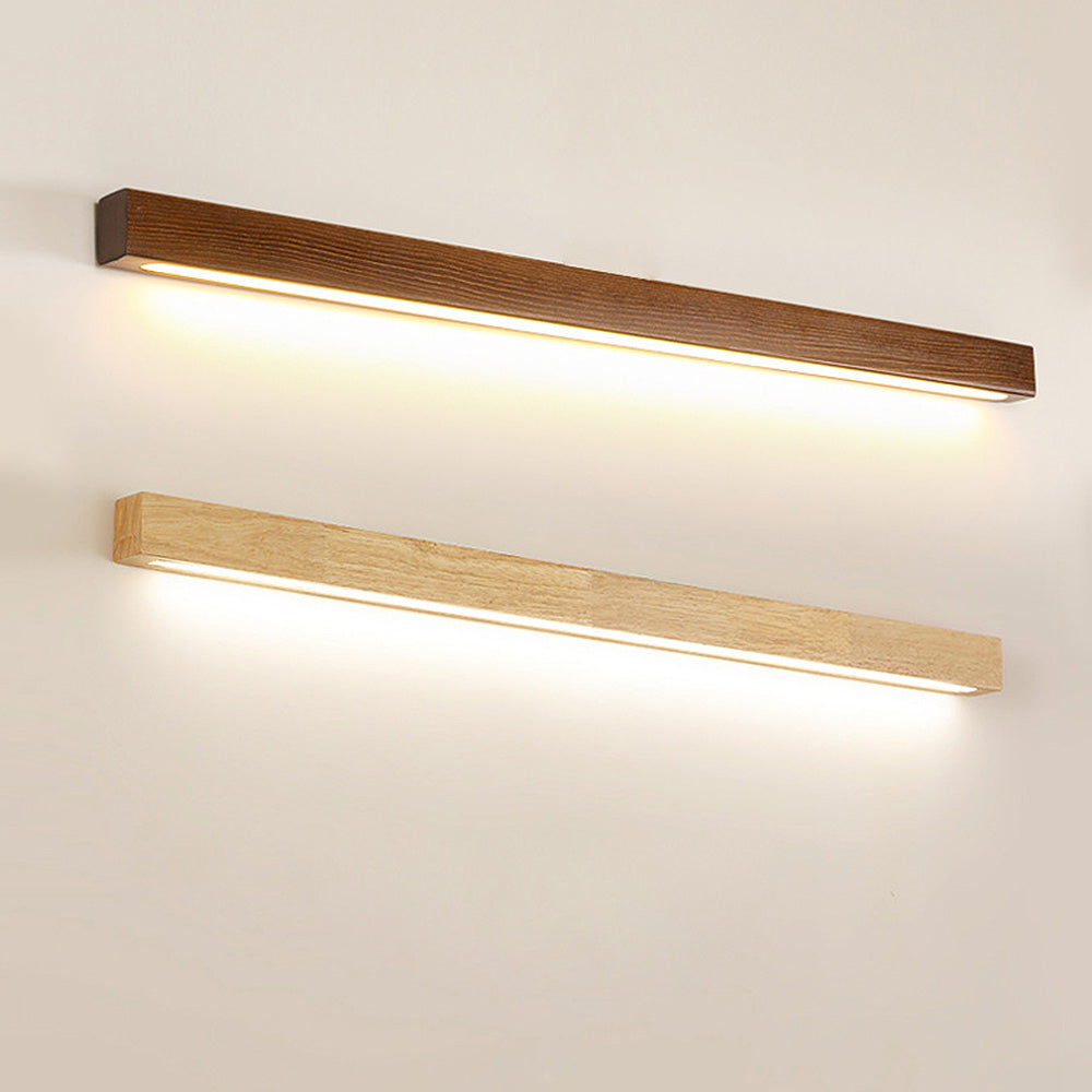 Modern Led Dimmable Wood Ambient Bathroom Wall Light