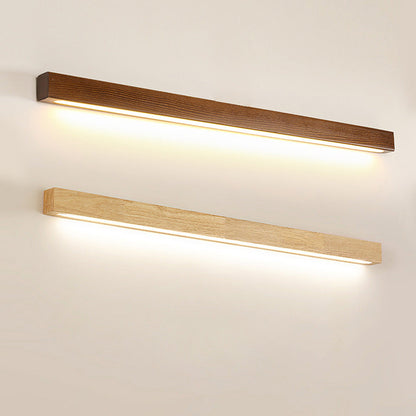 Modern Led Dimmable Wood Ambient Bathroom Wall Light