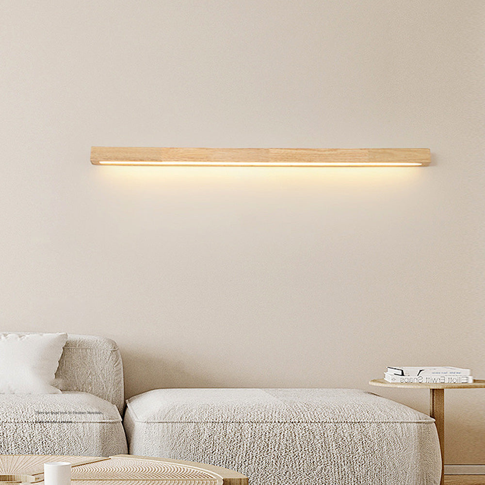 Modern Led Dimmable Wood Ambient Bathroom Wall Light