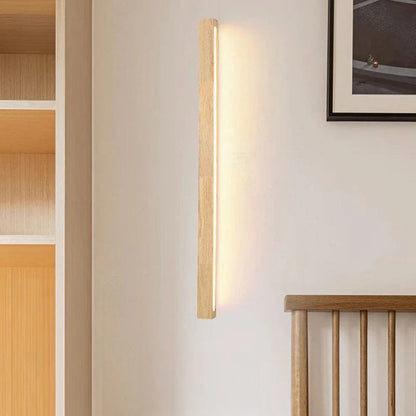 Modern Led Dimmable Wood Ambient Bathroom Wall Light