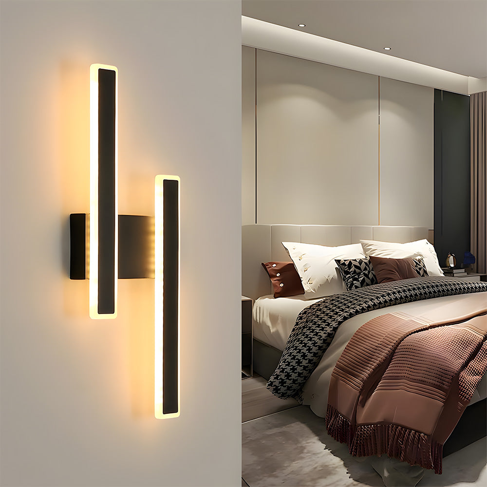 Minimalist Bedroom Accent Metal Modern Wall Sconce Light