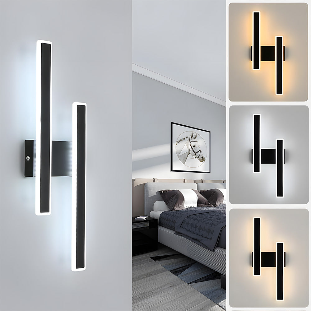 Minimalist Bedroom Accent Metal Modern Wall Sconce Light