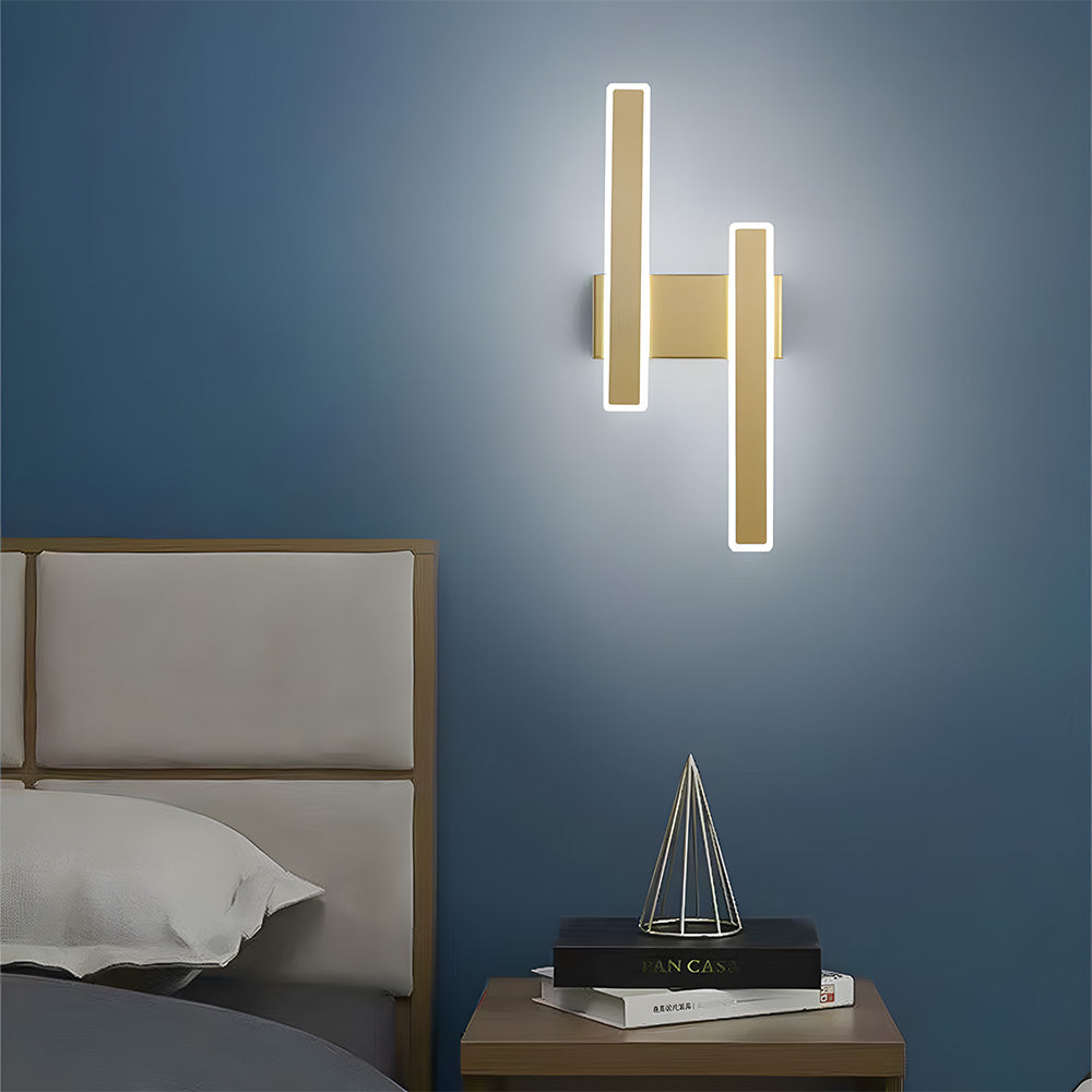 Minimalist Bedroom Accent Metal Modern Wall Sconce Light